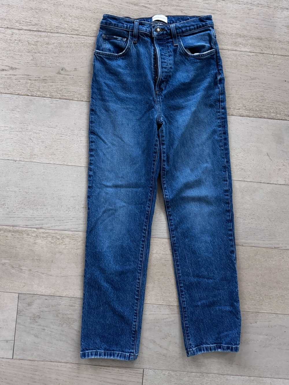 Favorite Daughter THE VALENTINA SUPER HIGH RISE STRAIGHT in Essex size 26 - Picture 4 of 13